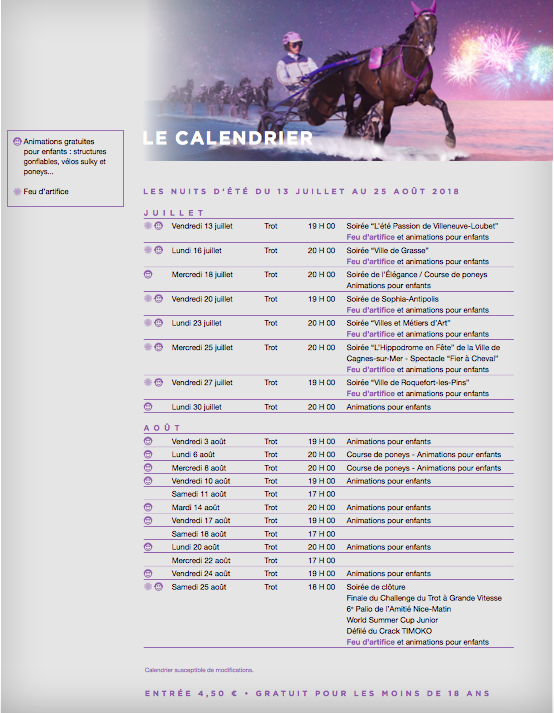 Un calendrier hippique riche en émotion cet été à Cagnes